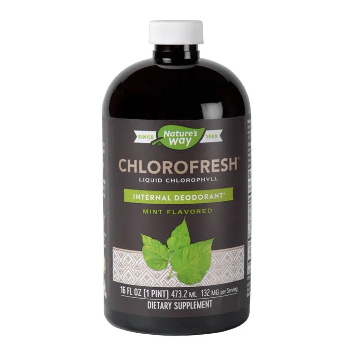 Chlorofresh Mint Liquid Nature's Way, 473.2ml, Secom