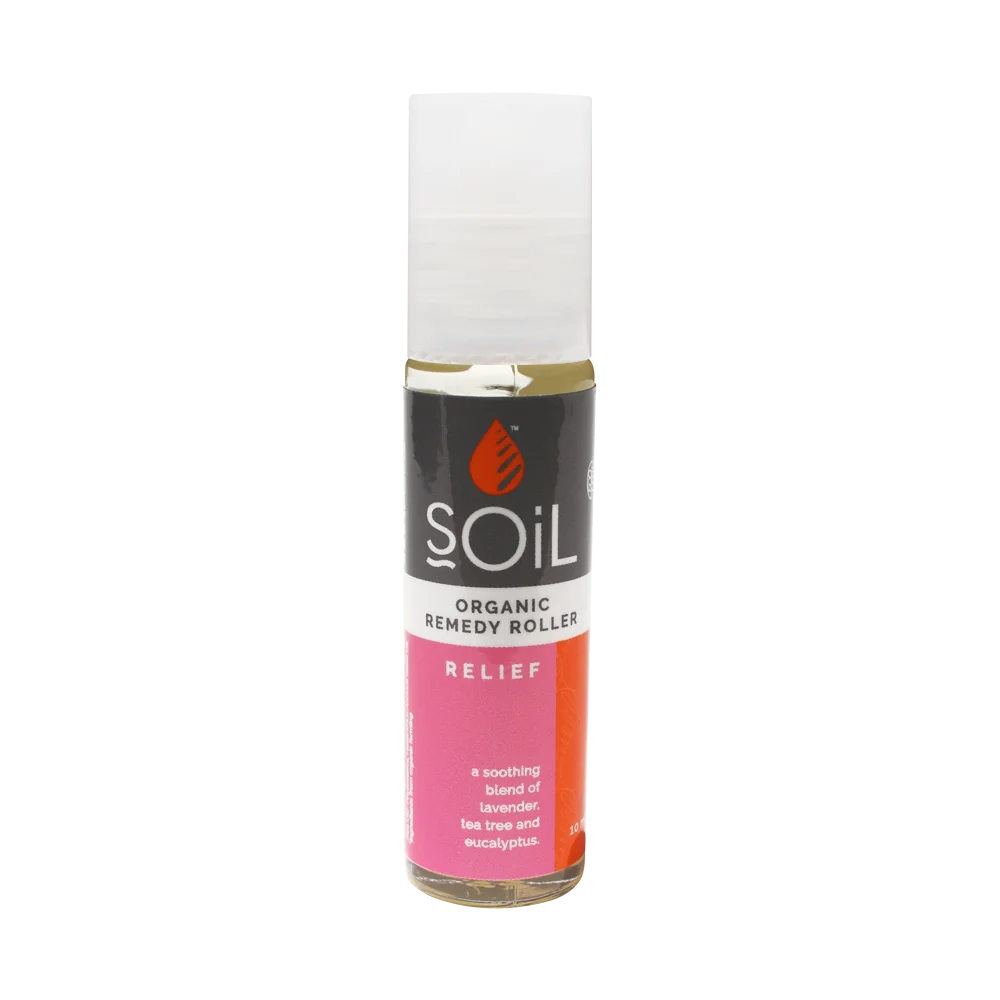 Roll-On Relief cu uleiuri esentiale pure organice ECOCERT, 11ml, Soil