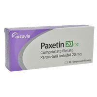 Paxetin 20mg, 30 comprimate filmate, Actavis