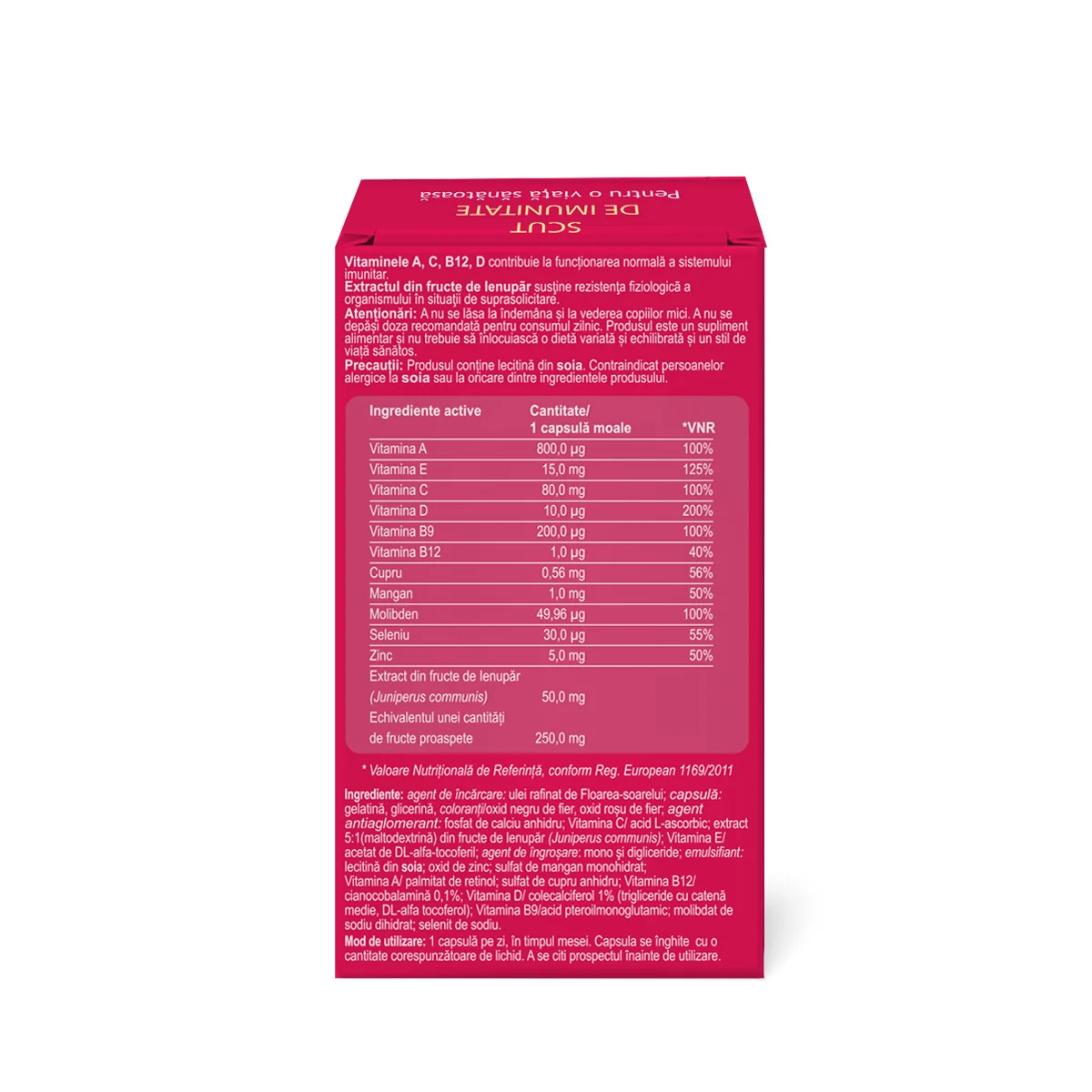Scut de imunitate pentru o viata sanatoasa, 30 capsule moi, Aslavital