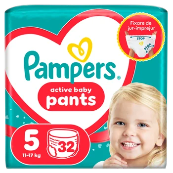 Scutece chilotel Pants Marimea 5 pentru 11-17kg, 32 bucati, Pampers