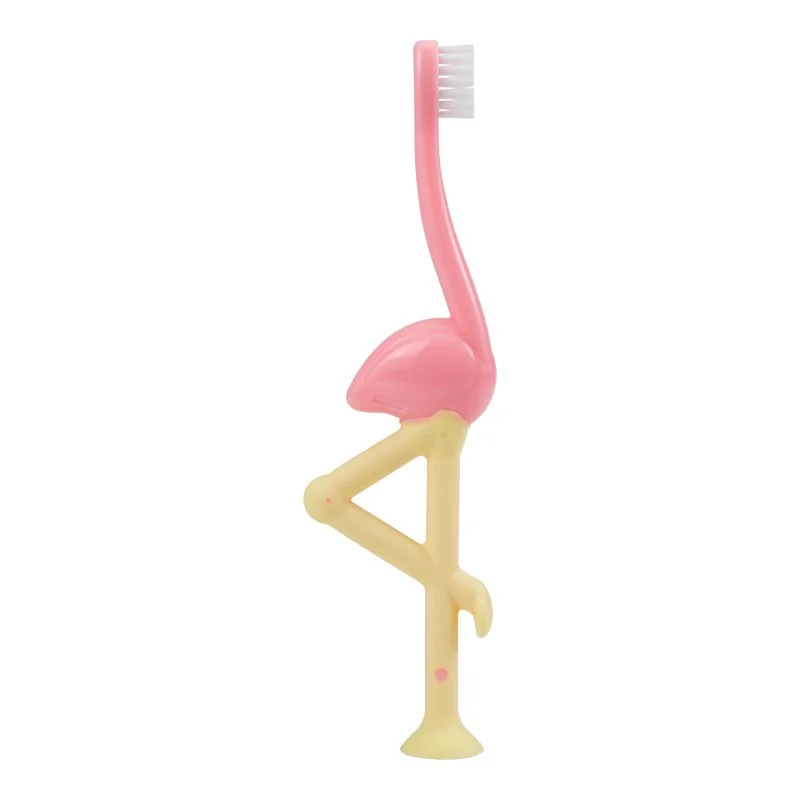 Periuta de dinti in forma de flamingo, 1 bucata, Dr. Brown's