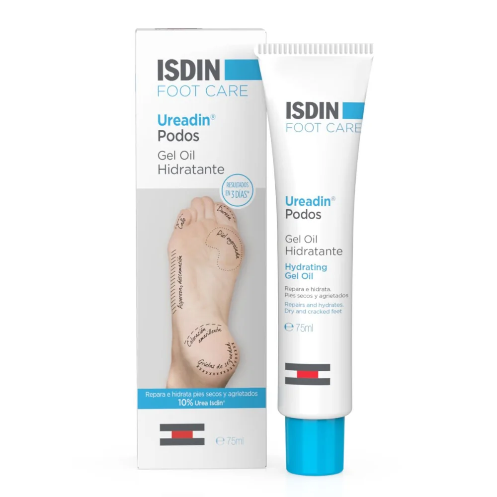 Gel-ulei hidratant pentru picioare Ureadin Podos, 75ml, Isdin