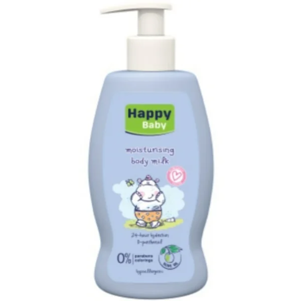 Lapte hidratant de corp pentru bebelusi, 250ml, Happy Baby
