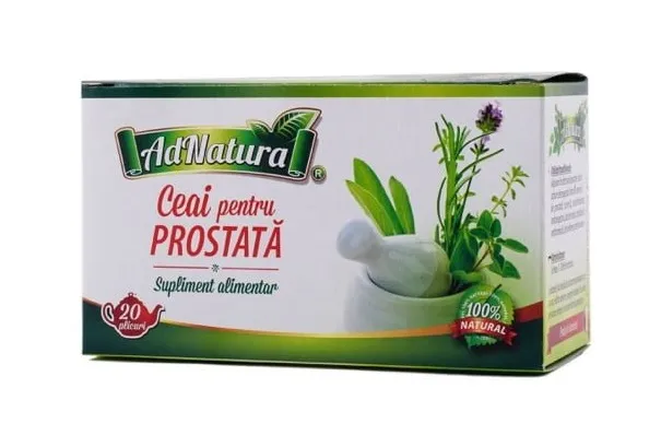 Ceai pentru prostata, 20 plicuri, AdNatura