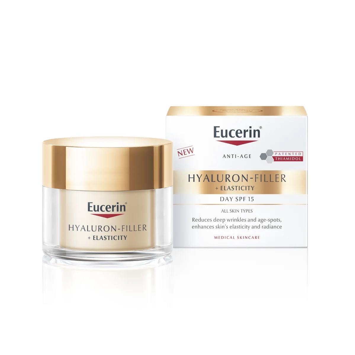 Crema de zi Hyaluron-Filler + Elasticity SPF15, 50ml, Eucerin