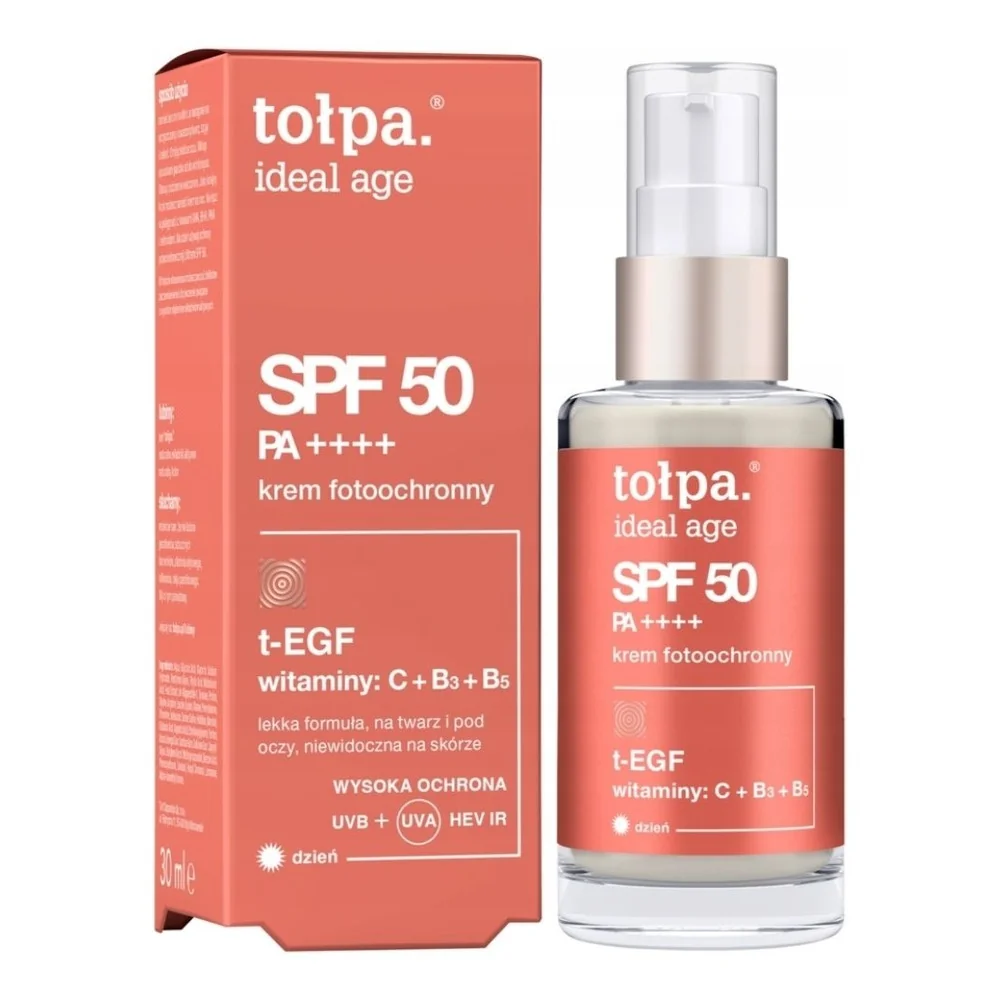 Crema cu protectie solara SPF50 Ideal Age, 30ml, Tolpa