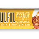 Baton proteic cu 9 vitamine Choco Peanut & Caramel Bar, 55g, Fulfil Nutrition