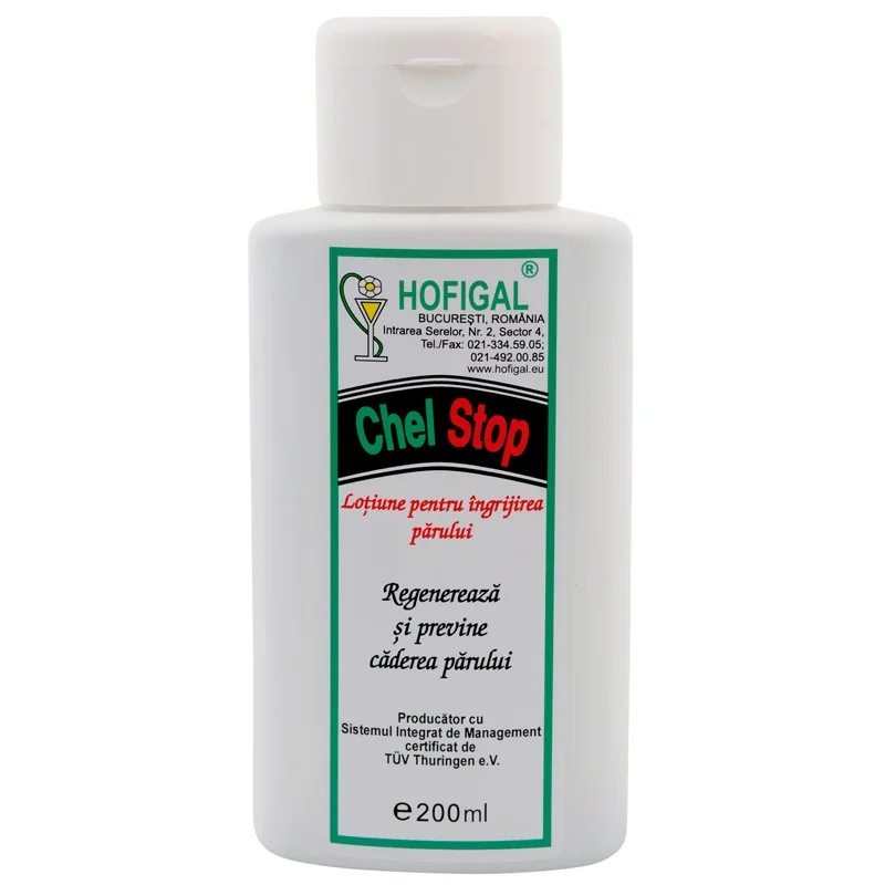 Lotiune pentru oprirea caderii parului Chel Stop, 200ml, Hofigal