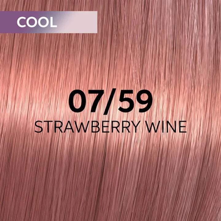 Vopsea demi-permanenta Shinefinity Zero Lift Glaze 07/59 Strawberry Wine, 60 ml, Wella Professionals