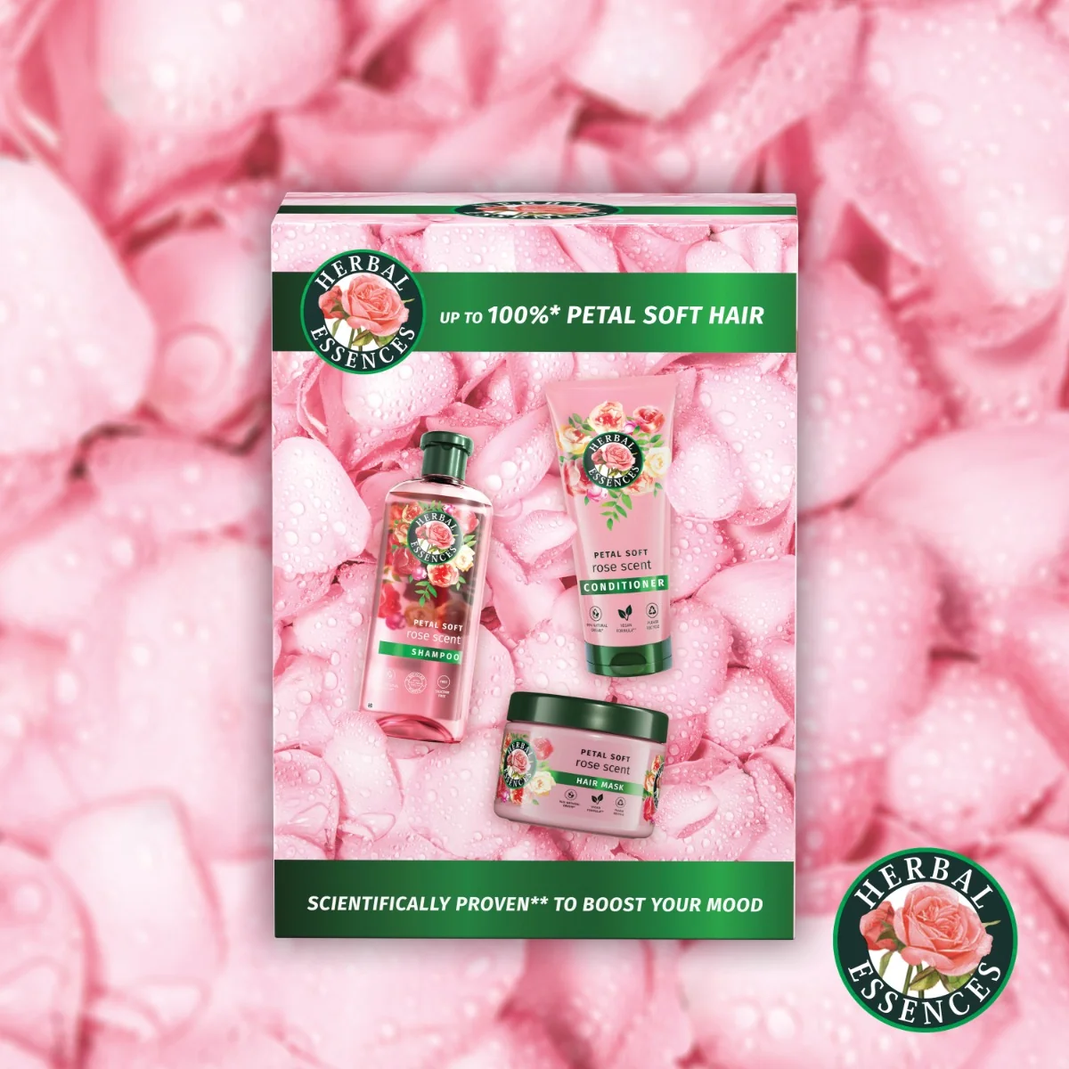 Set pentru femei Rose Scent Petal Soft, Herbal Essences
