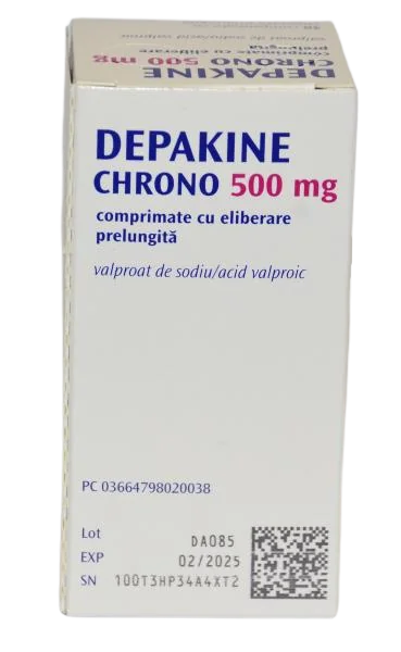 Depakine Chrono 500mg, 30 comprimate, Sanofi