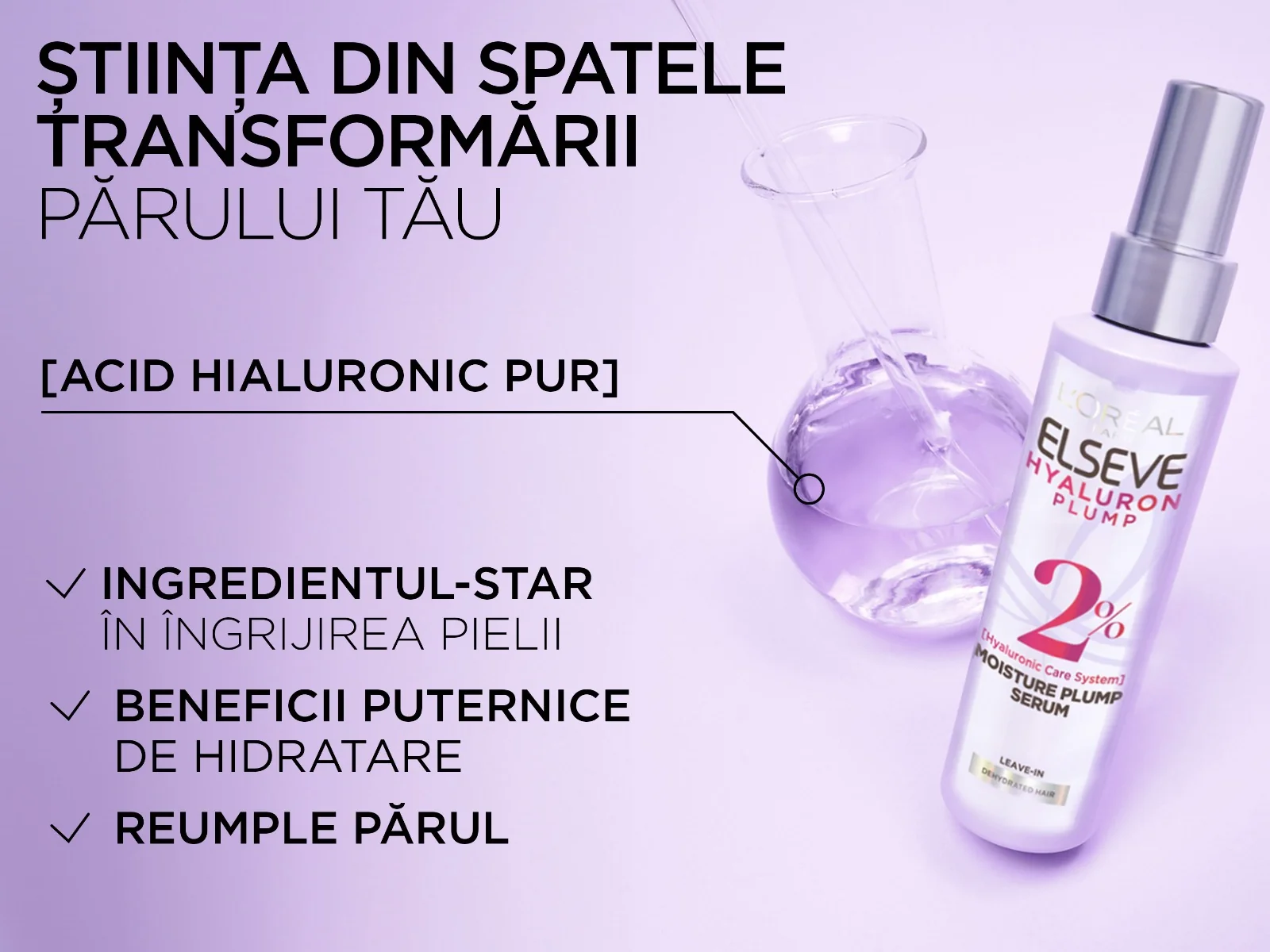 Sampon Hyaluron Plump, 250ml, Elseve
