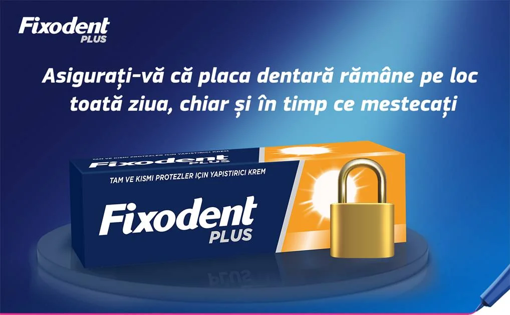 Fixare pe tot parcursul zilei cu Fixodent Fixare pe tot parcursul zilei cu Fixodent