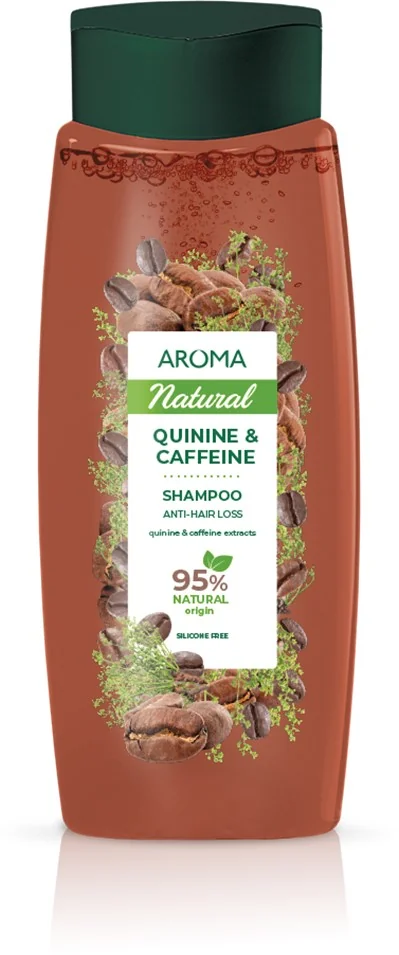 Sampon impotriva caderii parului cu chinina si cafeina Natural, 400ml, Aroma