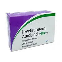 Levetiracetam 500mg, 30 comprimate filamte, Aurobindo