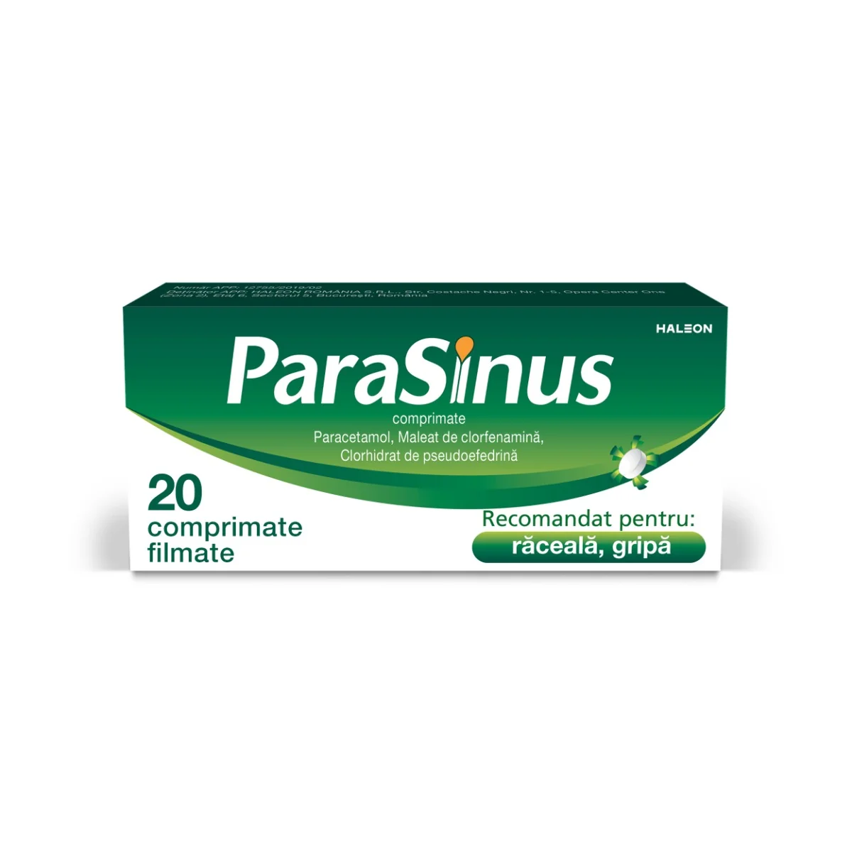 Parasinus, 20 comprimate, Haleon