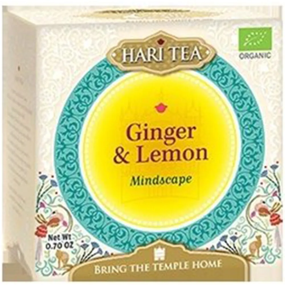 Ceai de ghimbir si lamaie bio Mindscape, 10 plicuri, Hari Tea