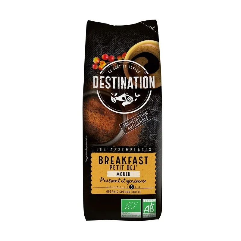 Cafea eco macinata Breakfast, 250g, Destination