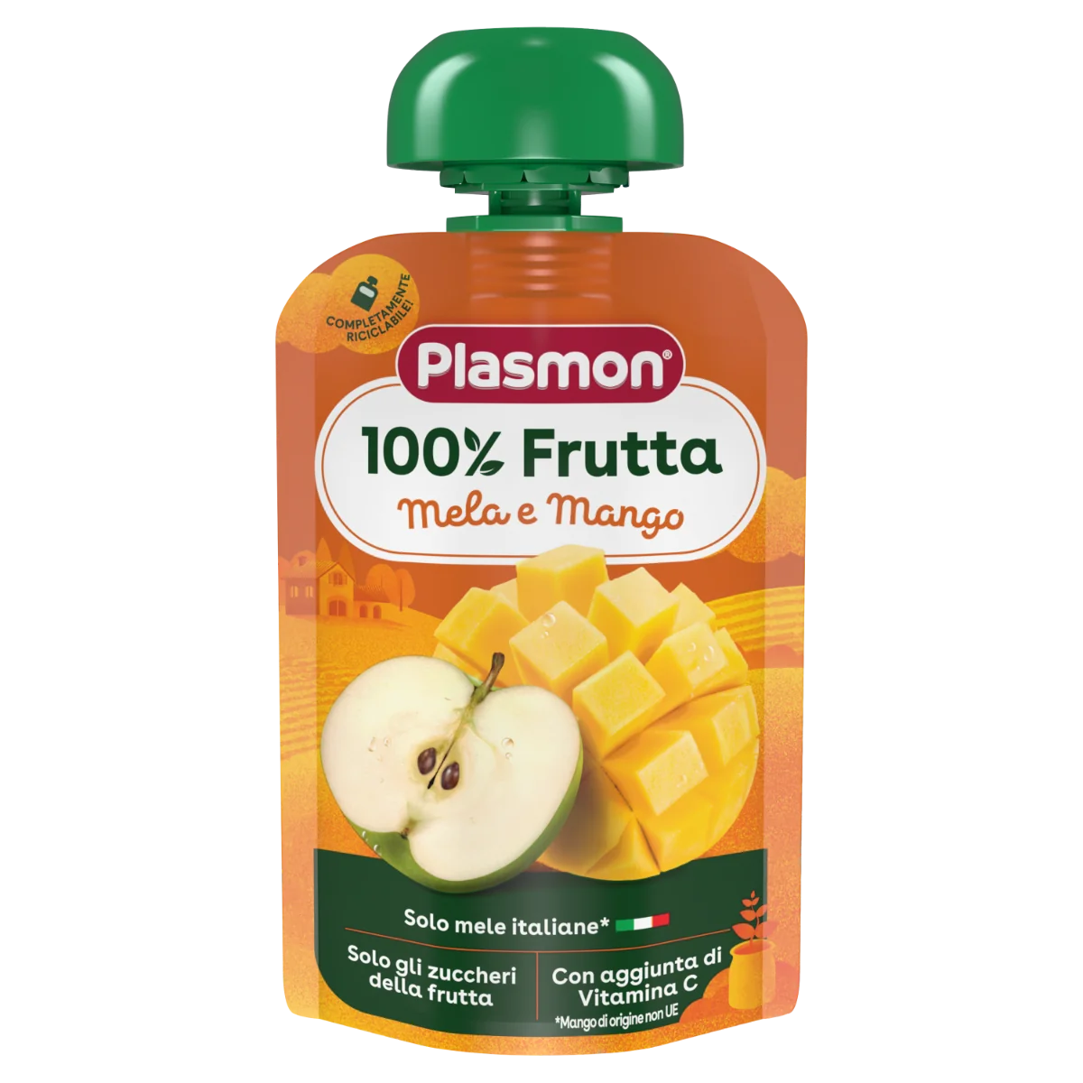 Piure omogenizat din mere si mango 6 luni+, 100g, Plasmon
