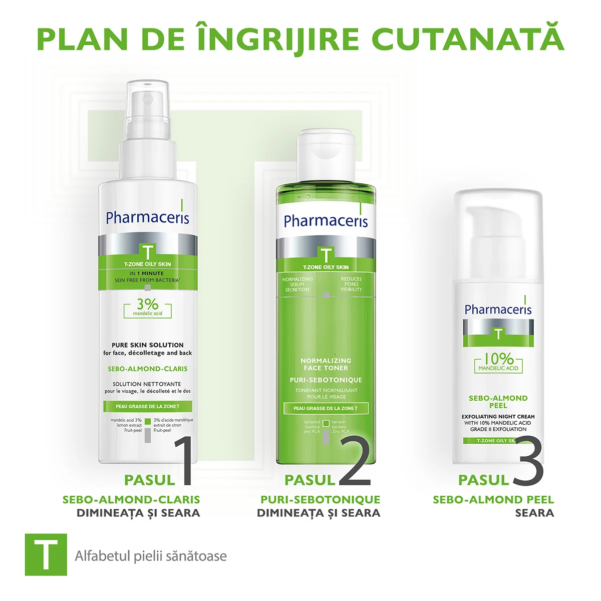Crema de noapte pentru peeling cu mandelic 10% T, 50ml, Pharmaceris