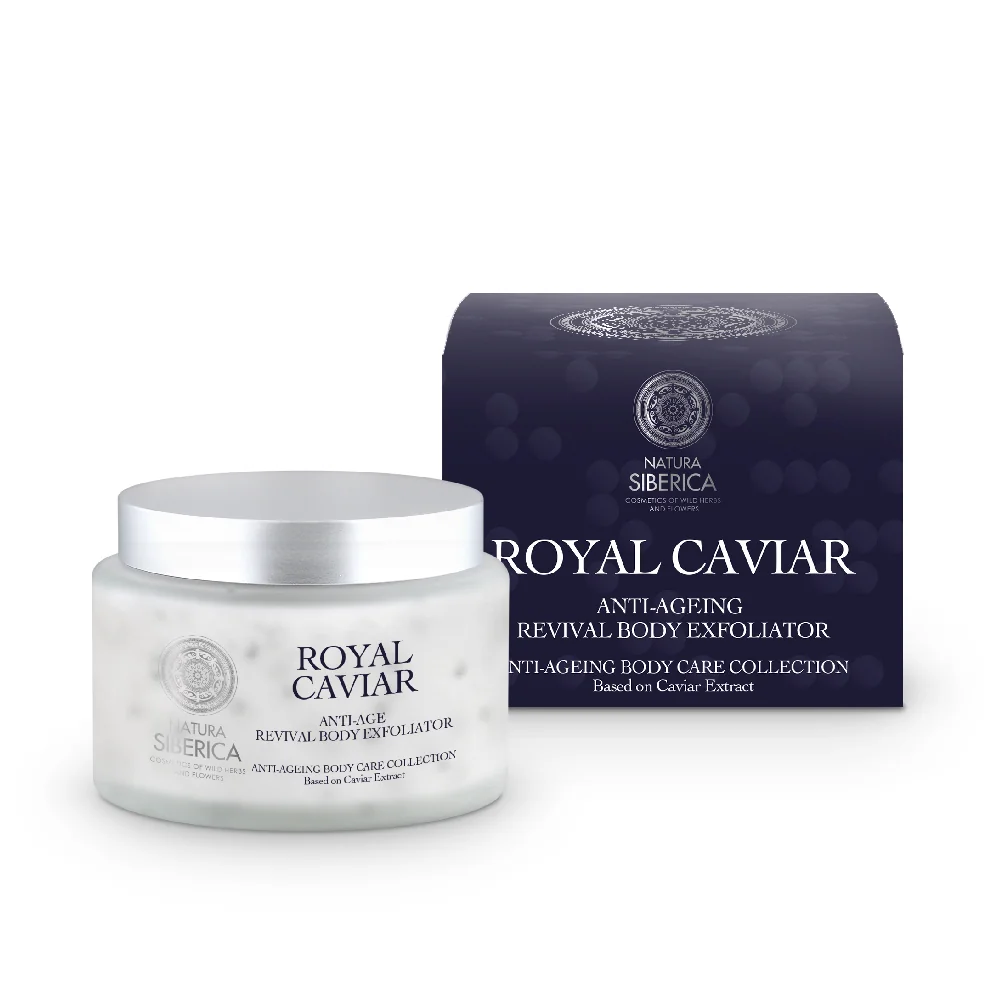 Exfoliant de corp revitalizant anti-age Royal Caviar, 300ml, Natura Siberica