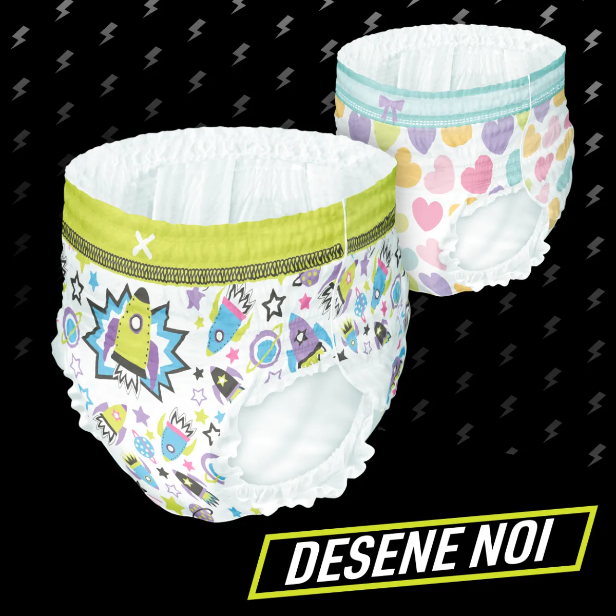Scutece chilotel de noapte pentru baietei 4-7 ani, 10 bucati, Ninjamas