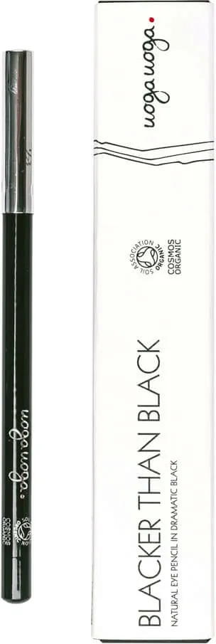Creion natural pentru ochi negru Blacker than Black, 5g, Uoga Uoga