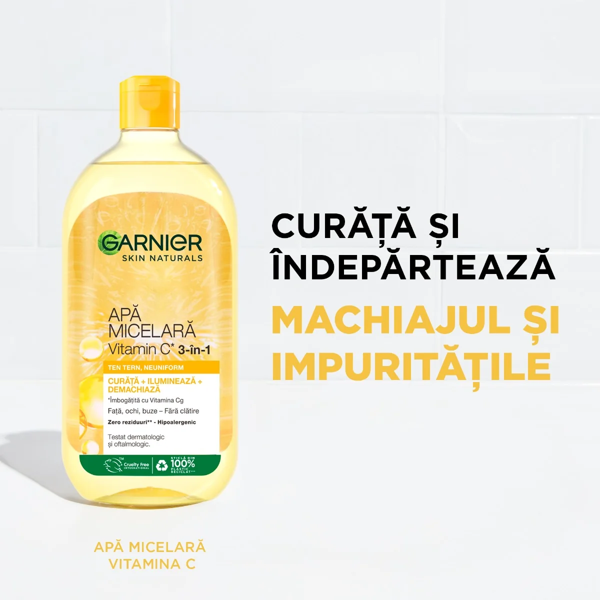 Apa micelara cu vitamina C Skin Naturals, 700ml, Garnier