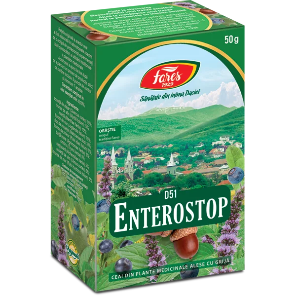 Ceai enterostop D51, 50g, Fares