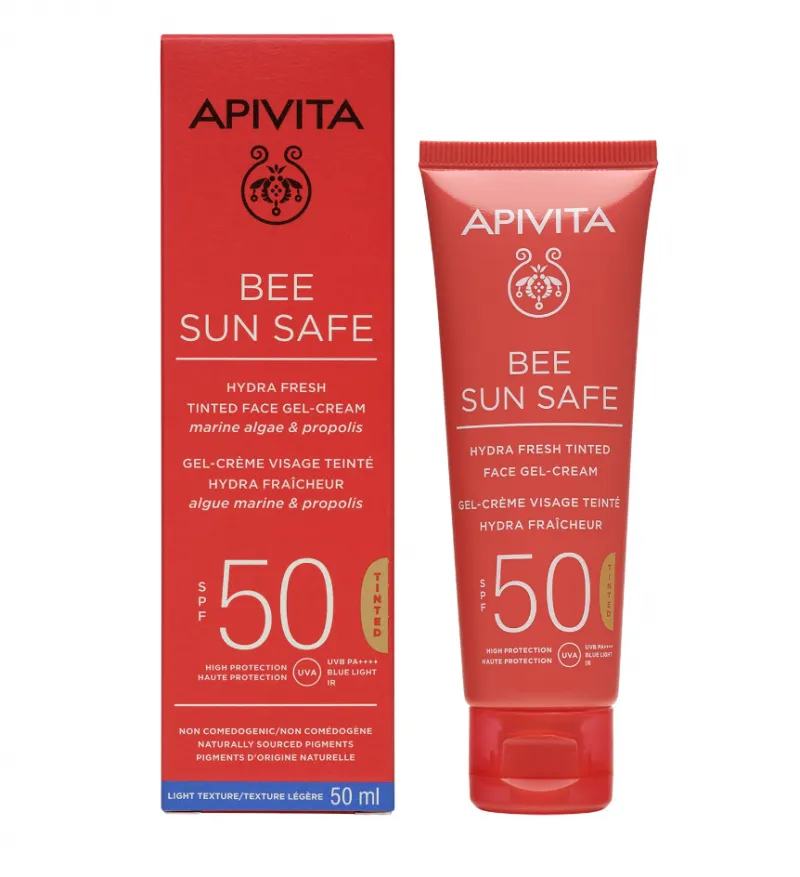 Apivita Gel-crema Hydra Fresh Color SPF50 Bee Sun Safe, 50ml