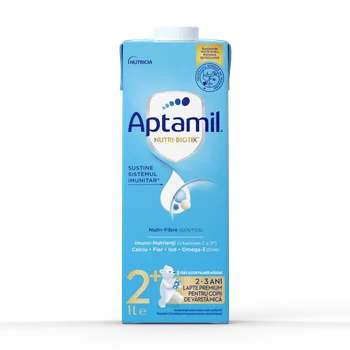 Lapte premium pentru copii de varsta mica 2-3 ani NUTRI-BIOTIK™️ 2+, 1l, Aptamil