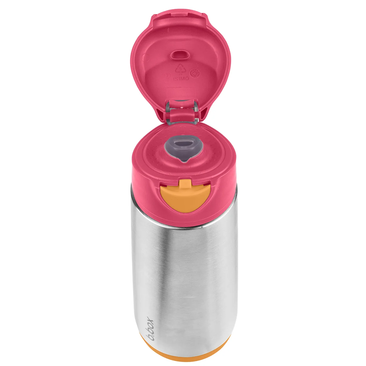Termos cu cioc de silicon Roz, 500ml, Bbox