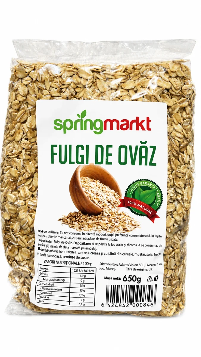 Fulgi de ovaz, 650g, Springmarkt