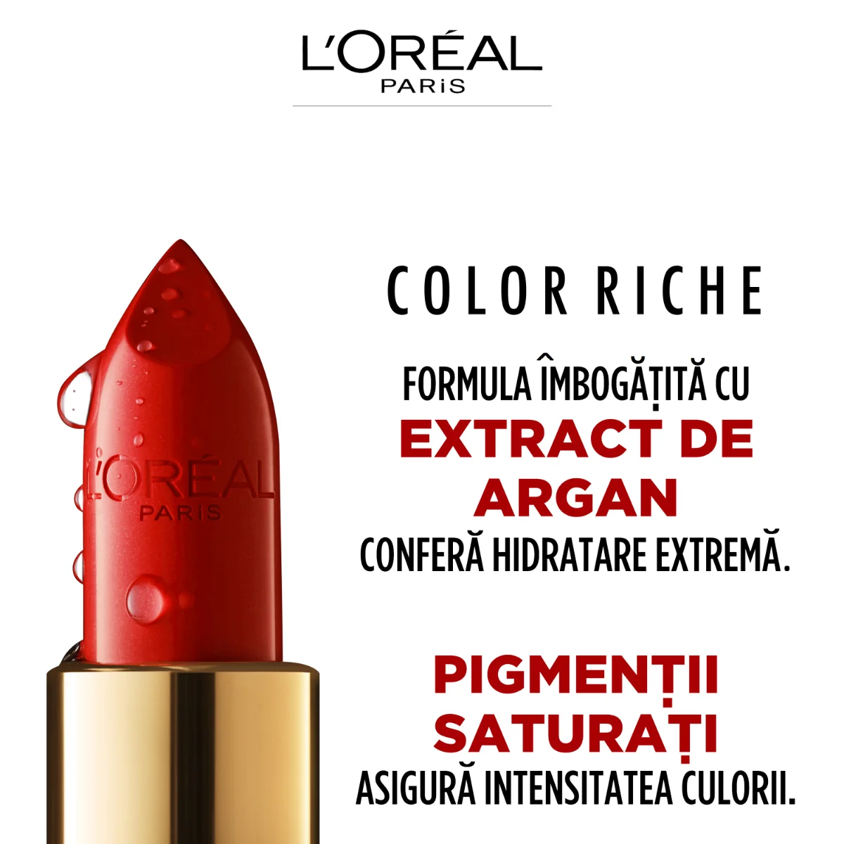 Ruj satinat Color Riche Nudes of Worth 630 Beige A Nu, 4.8g, L'Oreal Paris