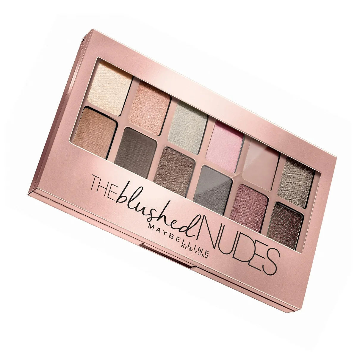 Paleta de farduri The Blushed Nudes, 9.6g, Maybelline 