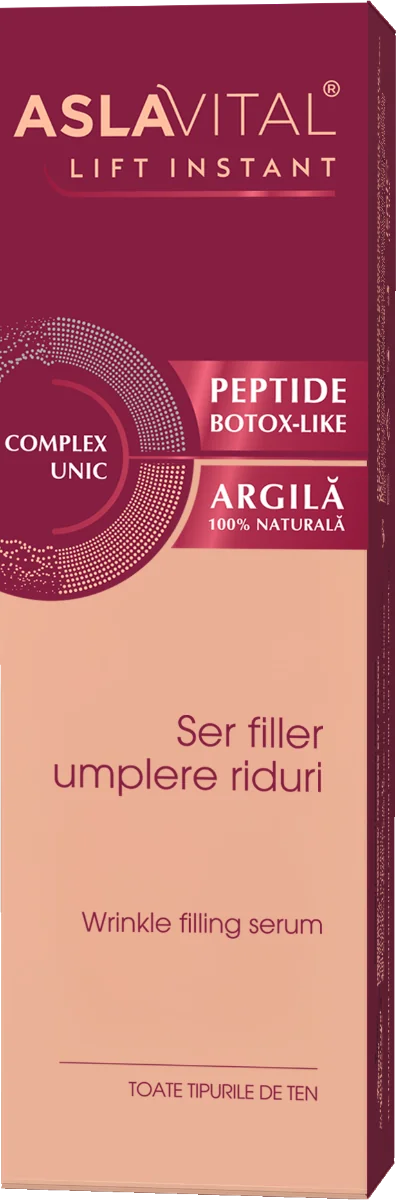 Ser filler pentru umplere riduri Lift Instant, 15ml, AslaVital