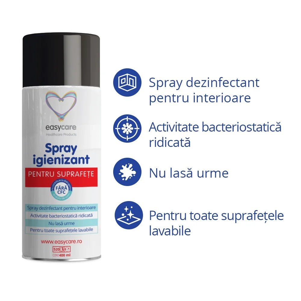 Spray igienizant pentru suprafete, 400ml, Easycare