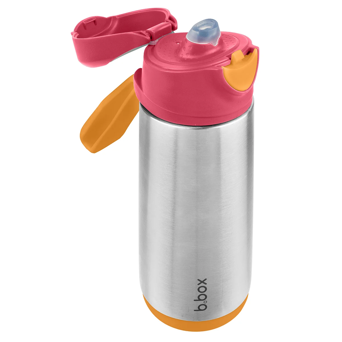 Termos cu cioc de silicon Roz, 500ml, Bbox