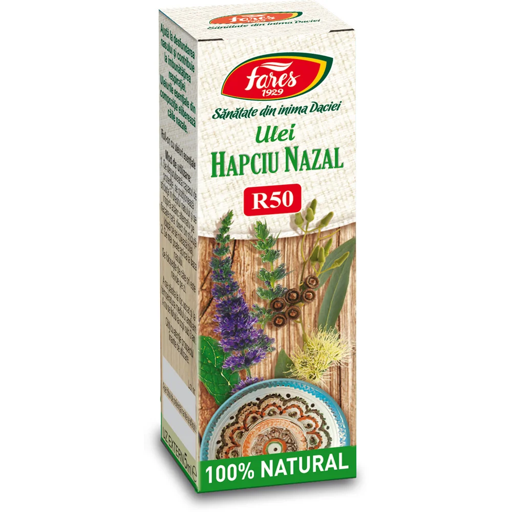 Ulei decongestionant nazal Hapciu Nazal R50, 5ml, Fares