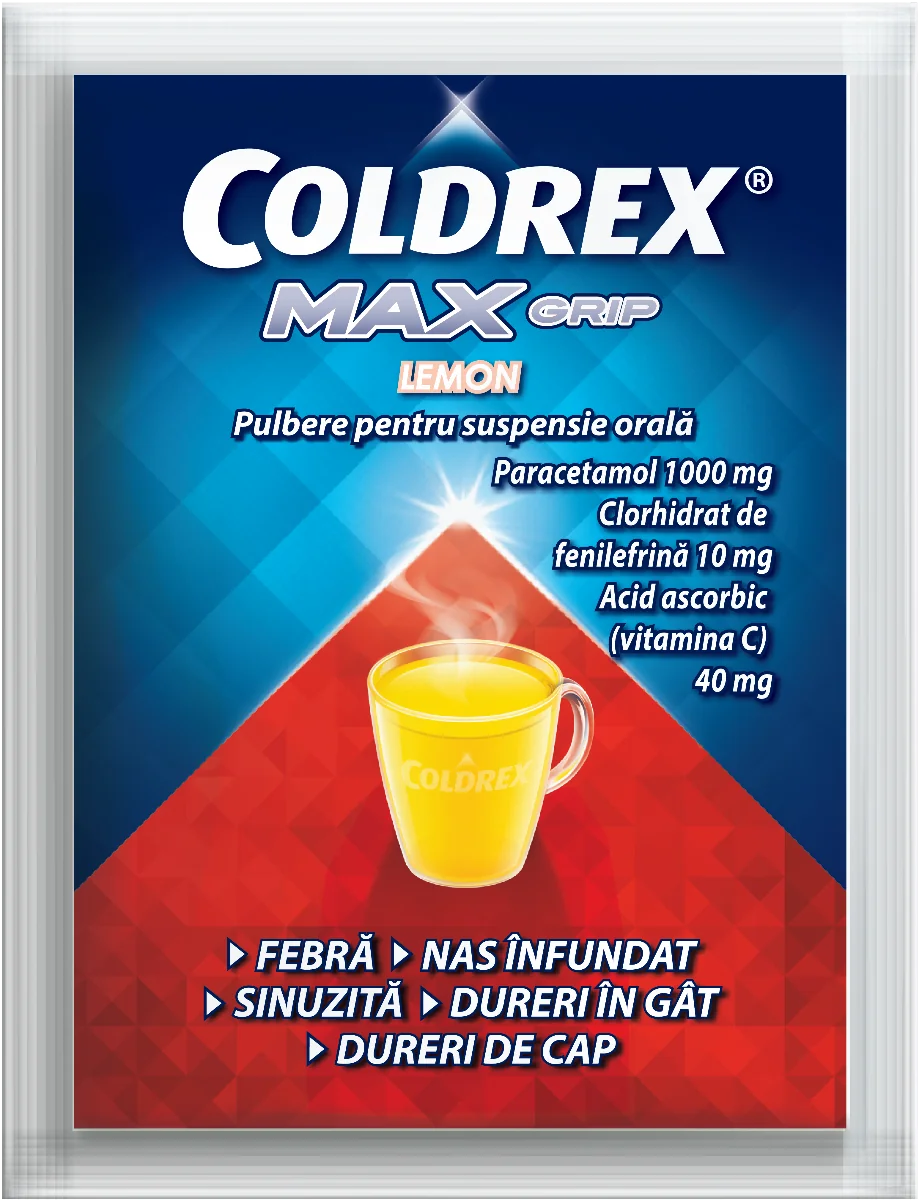 Coldrex Maxgrip Lemon, 10 plicuri, Perrigo