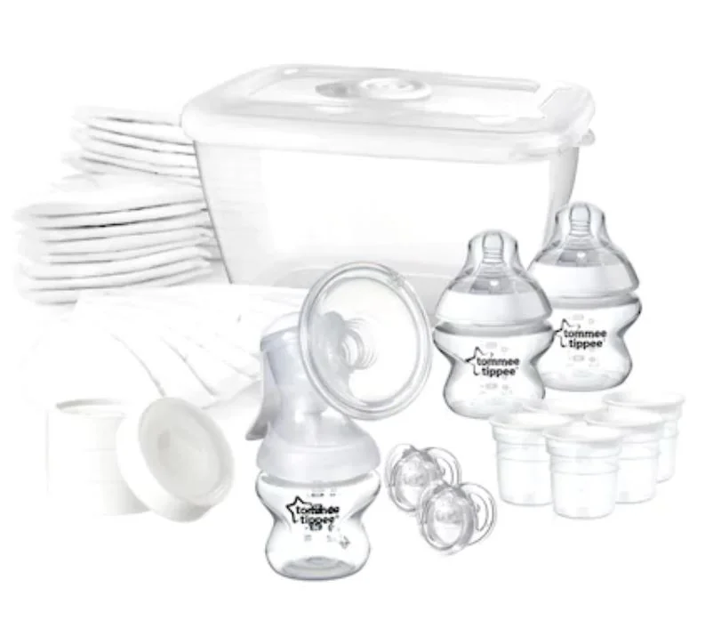 Set pentru alaptare pompa de san manuala si accesorii, Tommee Tippee