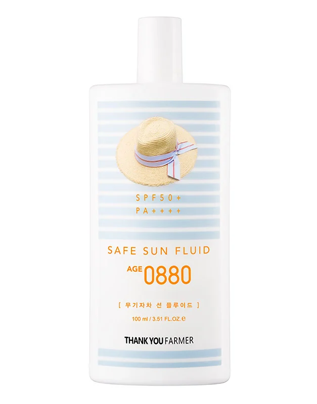 Crema pentru protectie solara cu SPF 50+ Safe Sun Fluid Age 0880, 100ml, Thank You Farmer