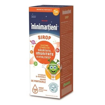 Minimartieni sirop cu aroma de portocale, 150ml, Walmark