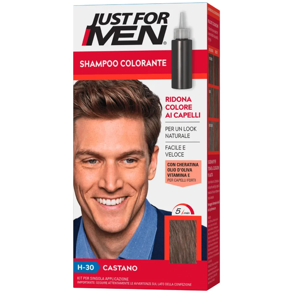 Sampon colorant Castano H-30, 66ml, Just For Men