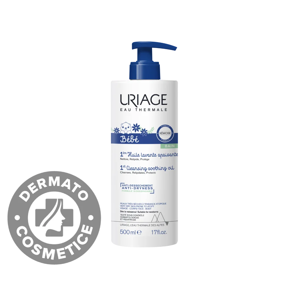 Ulei calmant de spalare pentru bebelusi 1er Bebe, 500ml, Uriage