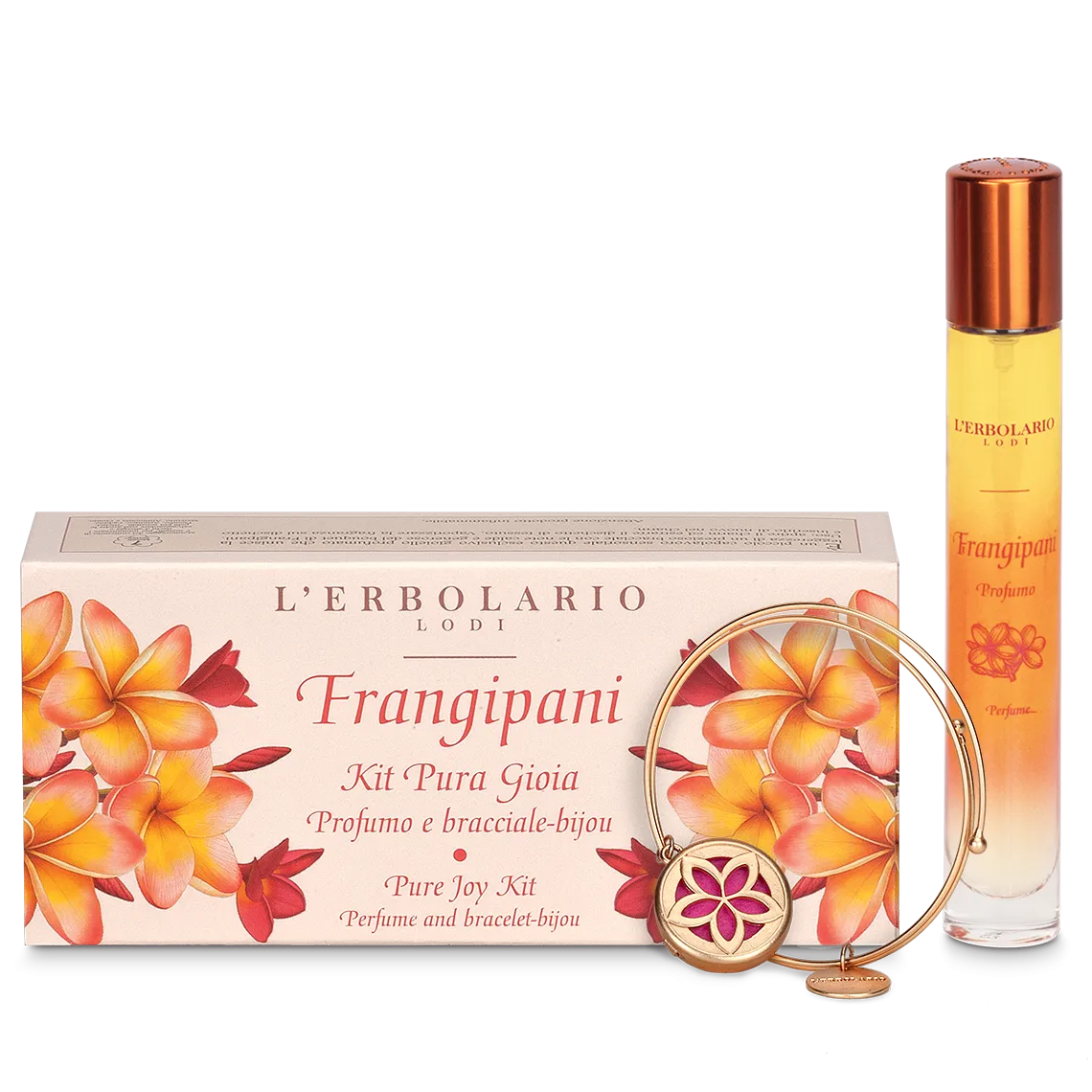 L'Erbolario Frangipani Pachet Apa de parfum 15ml + Bijuterie bratara