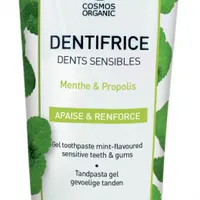 Pasta de dinti bio pentru dinti si gingii sensibile cu menta si porpolis, 75ml, Coslys