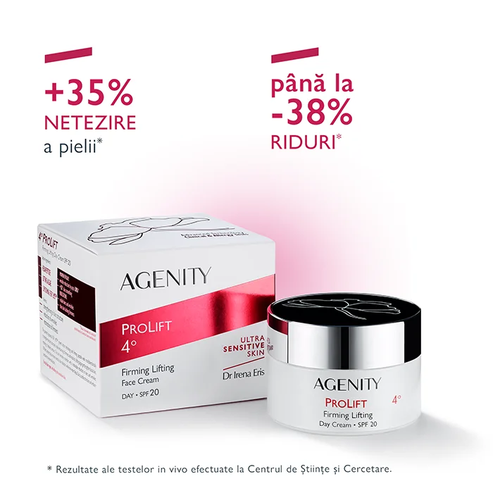 Crema de zi pentru fermitate cu efect de lifting ProLift 4 SPF20, 50ml, Agenity 