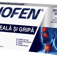 Biofen raceala si gripa 200 mg/30 mg, 20 comprimate filmate, Biofarm